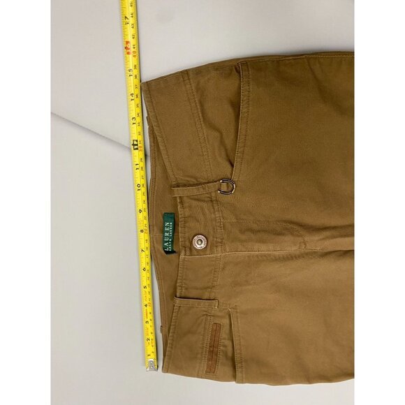 Lauren Ralph Lauren Pants Womens size 4 Brown Cotton Blend Career Office - Picture 4 of 14